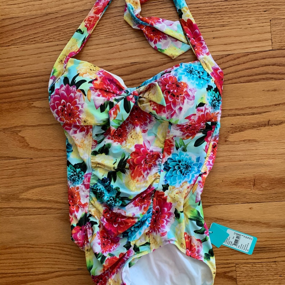 NWT Seafolly Retro Floral Swimsuit
